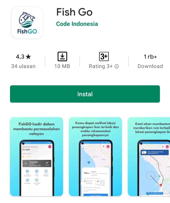 Aplikasi Pelacak Ikan untuk Android