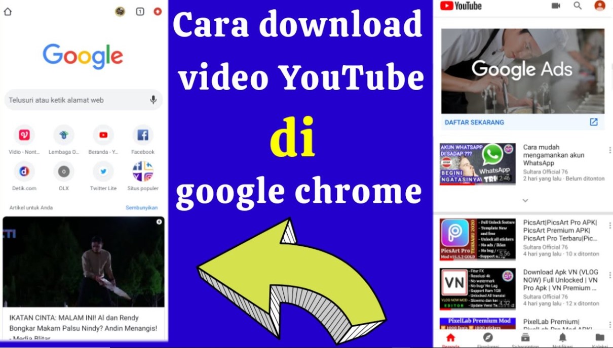 Cara Download Video YouTube di Google