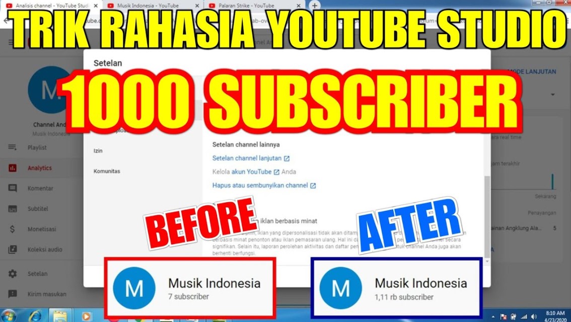 Cara Mendapatkan Subscribe YouTube