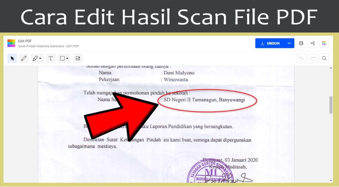 Cara Scan Edit Dokumen